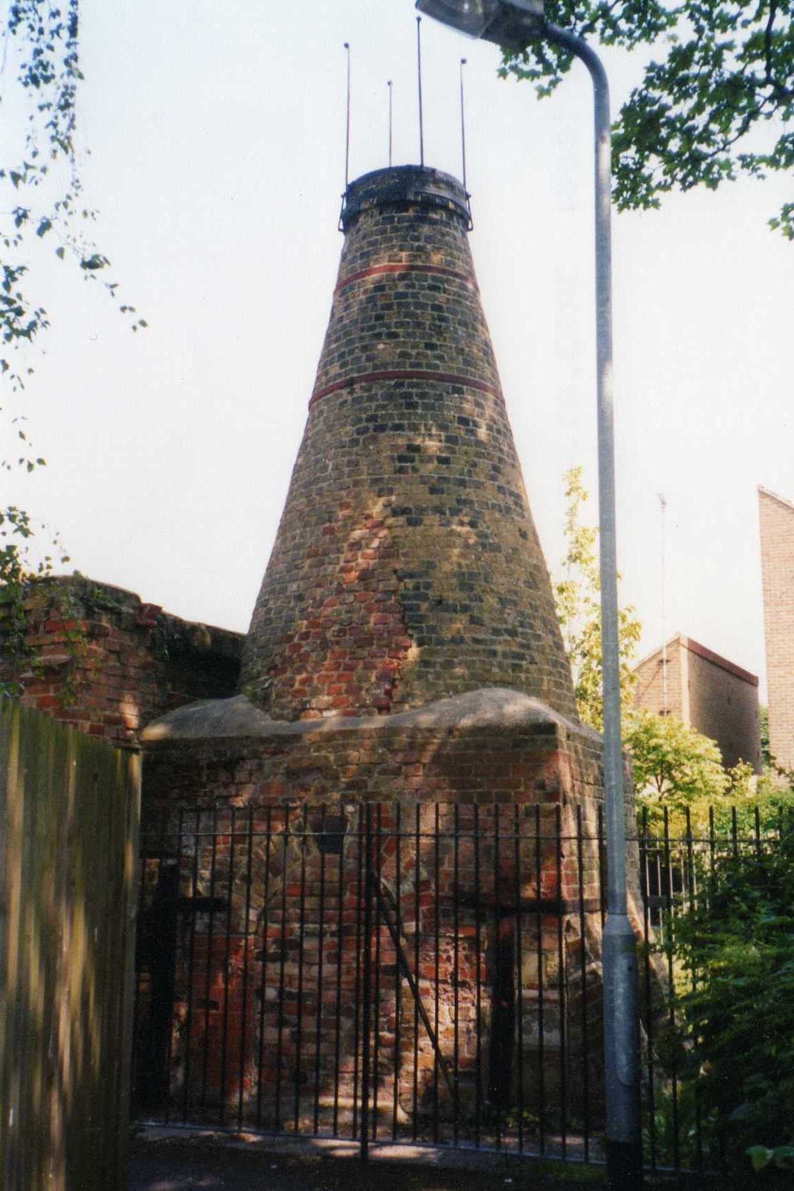 The surviving kiln from the Pulham & Son manufactory