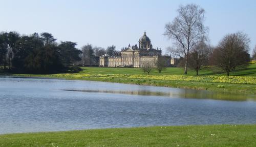 A view of Castle Howard, designed by Sir John Vanbrugh. Photograph by Rachael Sturgeon, April 2007.
