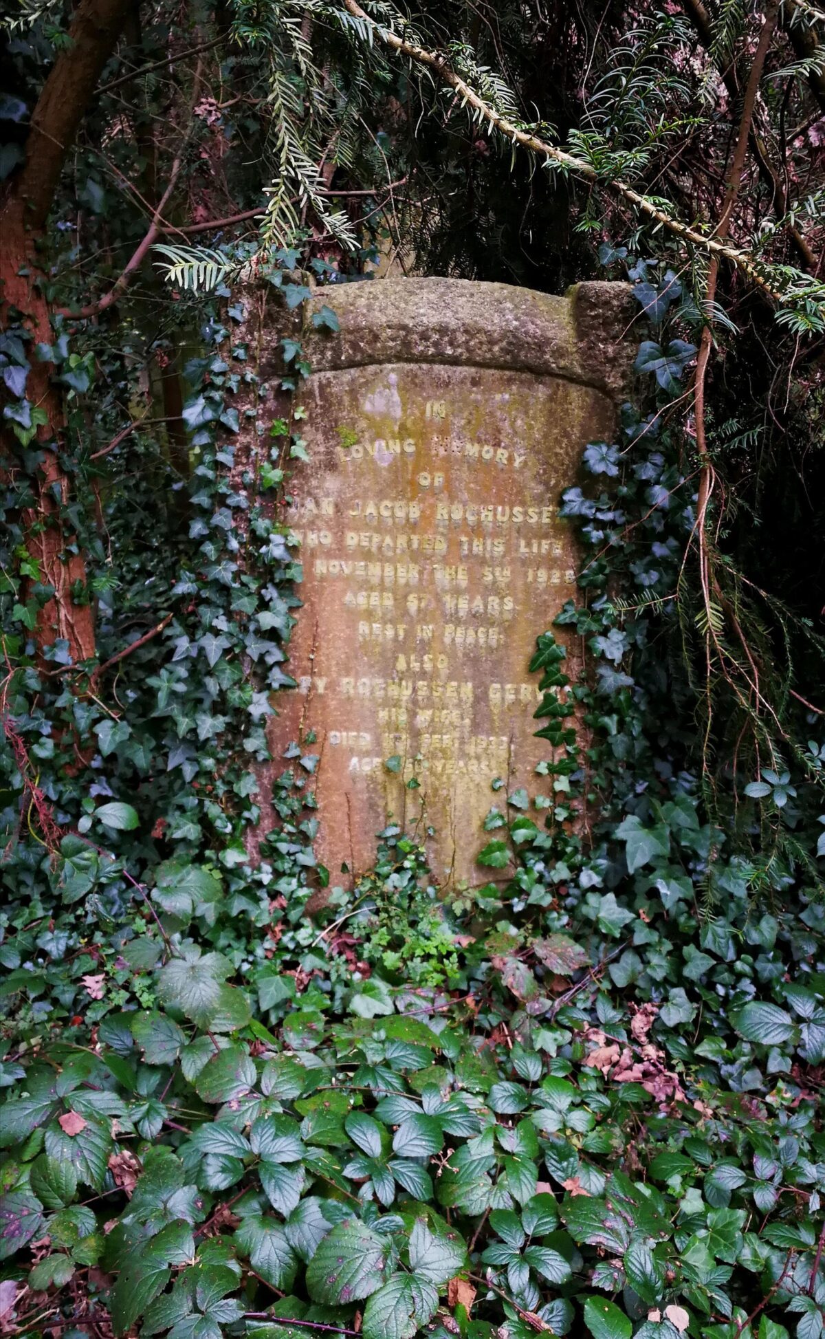Gravestone Ian Jacob Rochusse Old Barnes Cemetery