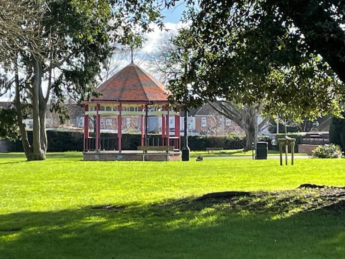 View of the Bandstand through the trees