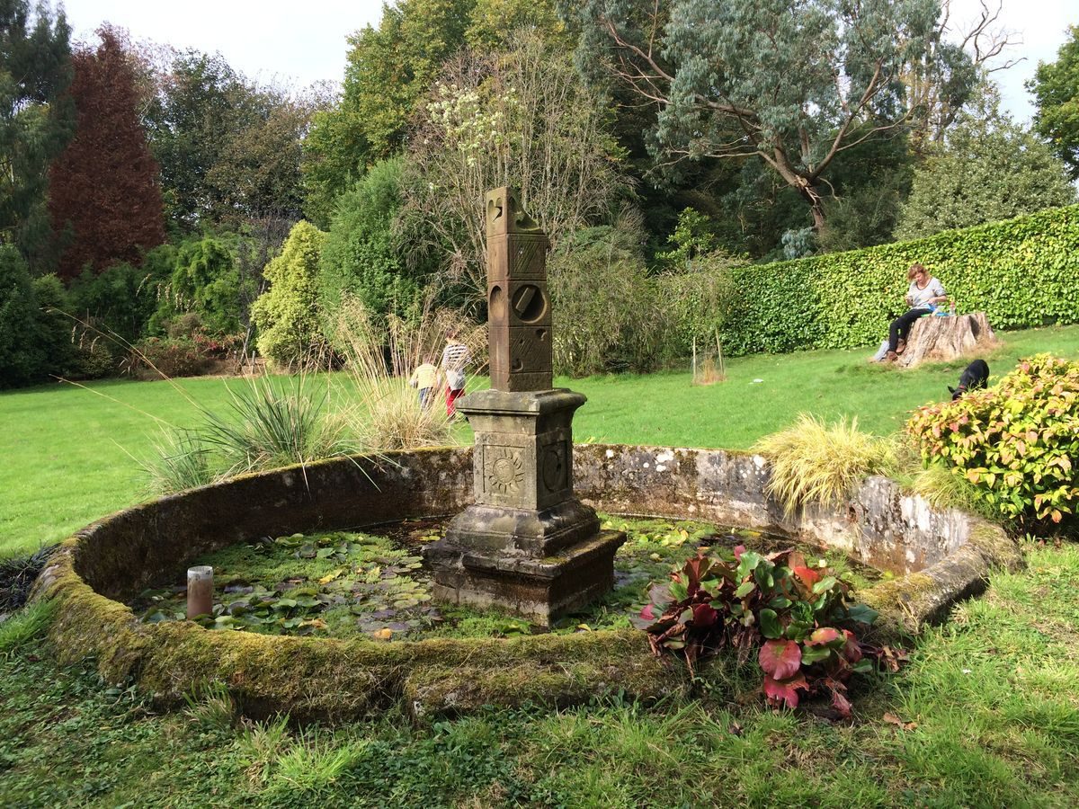 Pgds 20150126 150401 Kelburn Castle Sun Dial And Pond